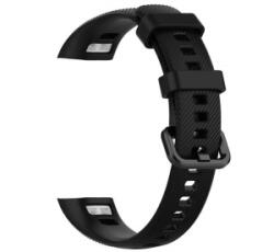 gigapack Pótszíj (szilikon, állítható, 16.5 mm) FEKETE [Honor Band 4]