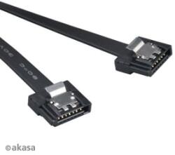 Akasa Proslim SATA3 adatkábel 50cm fekete (AK-CBSA05-50BK)