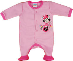 Andrea Kft Disney Minnie virágos, belül bolyhos, hosszú ujjú rugdalózó