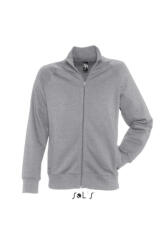 SOL'S Férfi pulóver SOL'S SO47200 Sol'S Sundae - Men’S Zipped Jacket -M, Deep Grey Melange