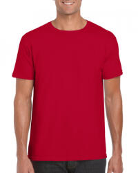 Gildan Csomag akciós póló (min. 5 db) Uniszex póló Gildan GI64000 Softstyle Felnőtt póló -M, Cherry Red