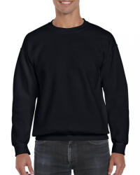 Gildan Uniszex pulóver Gildan GI12000 Dryblend Adult Crewneck Sweatshirt -S, Black