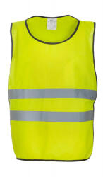 Yoko Férfi ujjatlan Biztonsági mellény munkaruha Yoko Fluo Adult Tabard S/M, Fluo Sárga