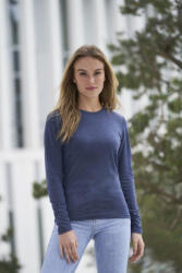 Just Ts Női póló Just Ts JT002F Hosszu Ujjú Tri-Blend póló -M, Solid Black