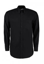 Kustom Kit Férfi hosszú ujjú Ing Kustom Kit Classic Fit Premium Oxford Shirt M, Fekete