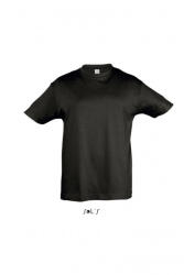 SOL'S Gyerek póló SOL'S SO11970 Sol'S Regent Kids - Round neck T-Shirt -2A, Deep Black