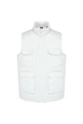 Designed To Work Uniszex mellény Designed To Work WK607 padded Multi-pocket polycotton vest -L, White