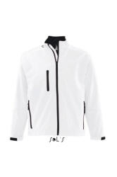 SOL'S Férfi kabát SOL'S SO46600 Sol'S Relax - Men'S Softshell Zipped Jacket -M, White