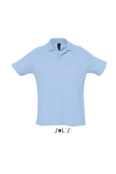 SOL'S Férfi galléros póló SOL'S SO11342 Sol'S Summer Ii - Men'S polo Shirt -M, Sky Blue