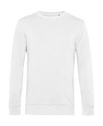 B&C Collection Uniszex hosszú ujjú organikus pulóver B and C Organic Crew Neck French Terry XL, Fehér