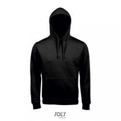 SOL'S Uniszex kapucnis pulóver SOL'S SO02991 Sol'S Spencer - Hooded Sweatshirt -M, Black