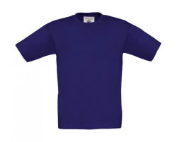 B&C Collection Gyerek rövid ujjú póló B and C Exact 190/kids T-Shirt 3/4 (98/104), Indigo