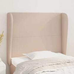 vidaXL cappuccino műbőr fejtámla szárnyakkal 103x23x118/128 cm (3117765)