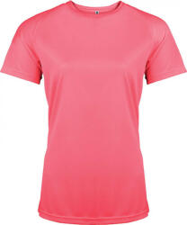 Proact Női póló Proact PA439 Ladies' Short-Sleeved Sports T-Shirt -XL, Fluorescent Pink