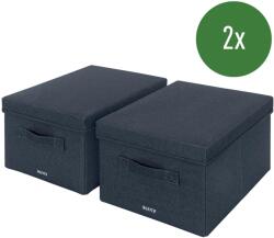 Leitz Fabric textil tároló fedővel - M 20, 3 × 28, 5 × 38 cm - 2 db (61440089)