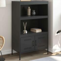 vidaXL fekete acél magasszekrény 68 x 39 x 113 cm (842970) - pepita