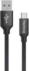 ColorWay Kabel Usb Type-c 2.4a 2m, Fekete(cw-cbuc008-bk)