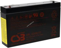 CSB-Battery Ólom akku CSB / Hitachi típus HRL 634W F2 6V 34W/Cell/1, 67V/15Min 6V 9Ah