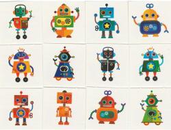 Robot ideiglenes tetoválás 12db/cs