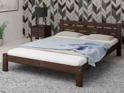 Komforttéka Azja Fenyőfa Ágykeret - Dió - 120x200 cm