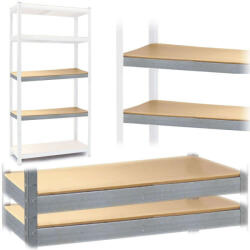 Humberg Polcok polcrendszerhez, 2 db, 5x90x40cm - Ezüst (4818-2)