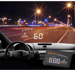 OBD HUD Head Up Display szélvédőre vetítő fedélzeti computer (HUD-001)