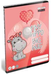  Tiny Hippo vízilovas kockás füzet A5 - 27-32 (LIZ-24145963)