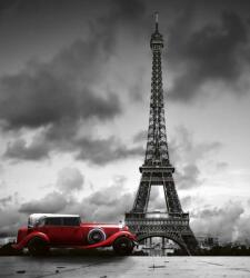  Eiffel-torony & Piros Autó Poszter Tapéta - 225x250 cm (MS-3-0027)