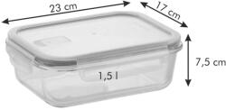 Tescoma FRESHBOX Glass téglalap alakú ételtároló doboz, 1, 5 l (892173.00)