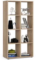 Artool Quad 8 Polcos Könyvespolc - Tölgyfa - 70.5x33x144 cm