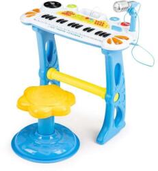 ECOTOYS Játék Szintetizátor mikrofonnal + szék - kék (HC490441 BLUE)