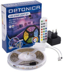 OPTONICA LED szalag szett vízálló RGB 12V 5m 8W/m 480 lm/m 60LED/m SMD5050 IP54 4323 (ORB-09111)