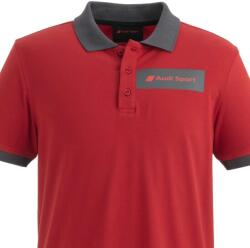 Audi Sport Férfi Póló - Piros-Szürke