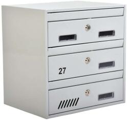  Moduláris Postaláda - 7db - RAL 9006 Szürke (325-22233)