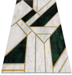 Glamour Geometriai Szőnyeg - Smaragd Zöld-Arany - 200x290 cm (AF359)