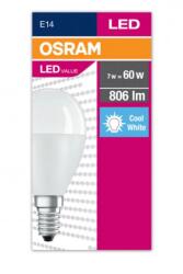 OSRAM Bec LED Osram Value Classic P, E14, 7W (60W), 806 lm, lumina neutra (4000K) (000004058075311923)