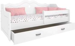  Mickey Gyerekágy - Fenyő - 80x160 cm - Fehér