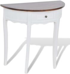 vidaXL Félköríves Tálalóasztal Fiókkal - 80x40x78 cm (241531)