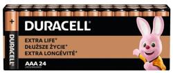 Duracell AAA Alkáli Elem 24db/csomag 5000394160118 (10PP110030)