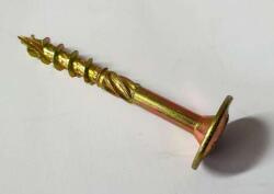  Ácsszerkezeti csavar - Lapos peremes - 8x50 mm - Sárga (65)