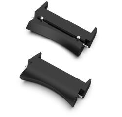 gigapack Óraszíj csatlakozó adapter (egyedi méret, 1 pár, átalakító, fém, 20mm) FEKETE GP-128463 (GP-128463)