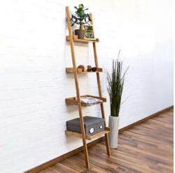 Bambusz Létrapolc - 4 Polcos - 176cm