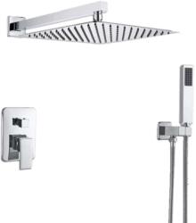  Zuhanycsap szett, Blackswan, M73.15 típus, fényes króm modell, 25x25 cm