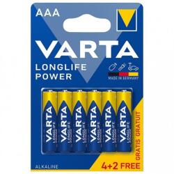 VARTA Baterie Varta Longlife Power AAA LR03 Blister 4+2 buc 04903 121 436 (04903 121 436)