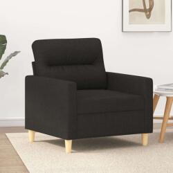 vidaXL Fekete Szövet Kanapéfotel - 60 cm Ülőfelület (359223)