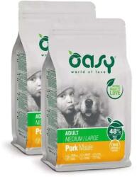 Oasy Dog OAP Felnőtt Sertés Kutyaeledel - Közepes/Nagytestű - 24 kg (17874)