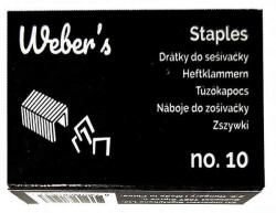 WEBER' S No. 10 Tűzőkapocs - 1000 db (VL04-00668)