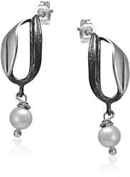  Athina Oxidált Ezüst Gyöngyös Lógó Fülbevaló