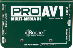 Radial ProAV1 passzív multimédia DI-Box