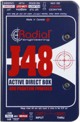 Radial J48 fantom táplált aktív DI-box